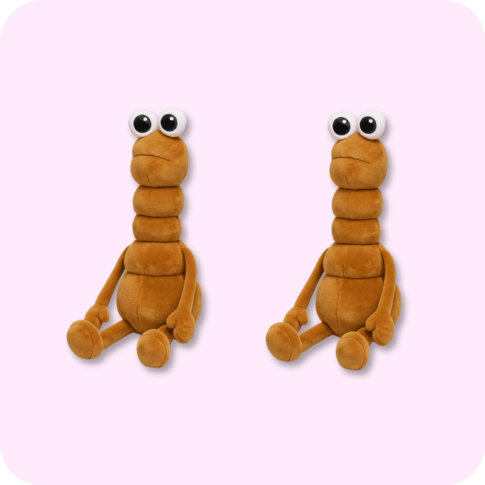 Marcus The Worm Plush 2PCS Marcus The Worm Plush 2PCS
