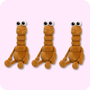 Marcus The Worm Plush 3PCS