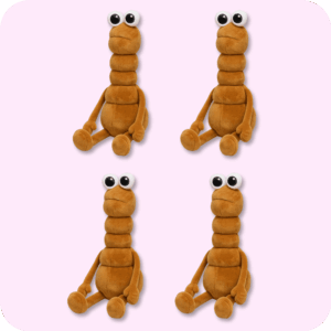 Marcus The Worm Plush 4PCS